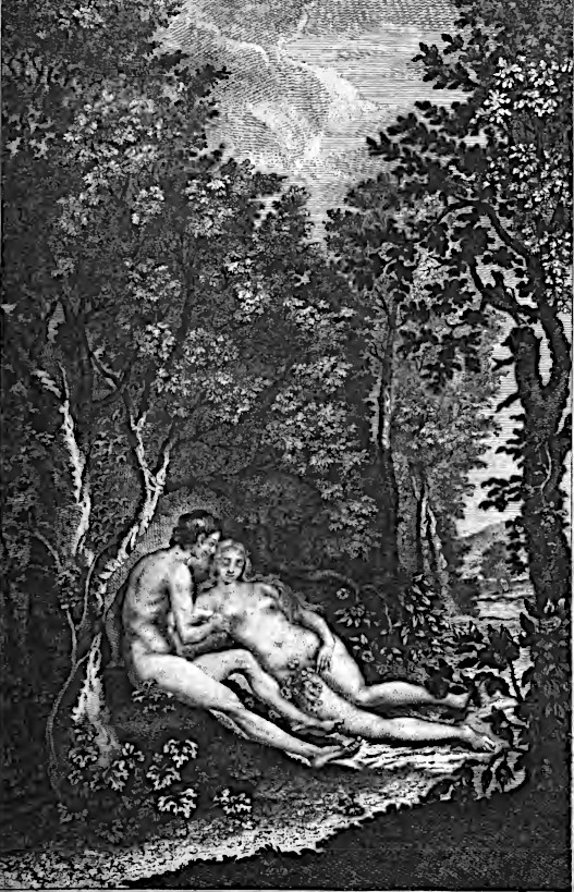 Adam beruhigt Eva